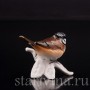 Фигурка птицы из фарфора Хохлатая синица, миниатюра, Goebel, Германия, 1972-79 гг.
