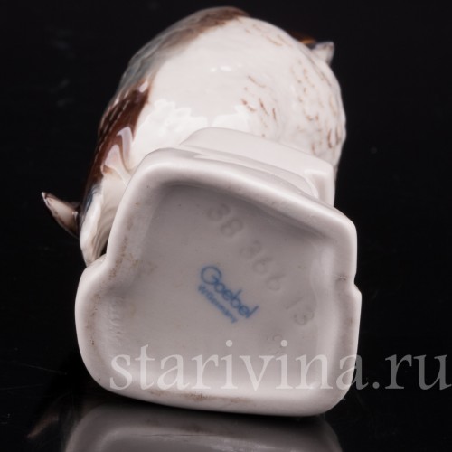 Фигурка птицы из фарфора Сокол сапсан, миниатюра, Goebel, Германия.