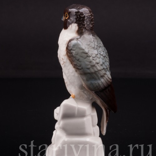 Фигурка птицы из фарфора Сокол сапсан, миниатюра, Goebel, Германия.