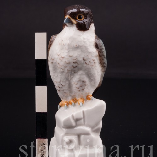 Фигурка птицы из фарфора Сокол сапсан, миниатюра, Goebel, Германия.