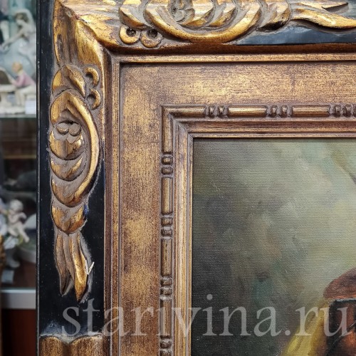 Картина маслом Натюрморт с луком, Германия, вт. пол. 20 в.