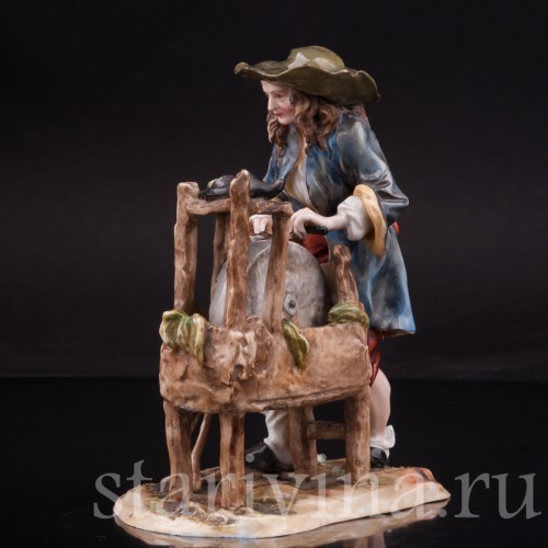 Фарфоровая статуэтка Точильщик, Richard Eckert & Co, Германия, 1908-1912 гг.