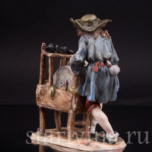 Фарфоровая статуэтка Точильщик, Richard Eckert & Co, Германия, 1908-1912 гг.