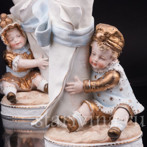 Парные фарфоровые статуэтки Малыши с нотами, Германия, кон. 19, нач. 20 вв.