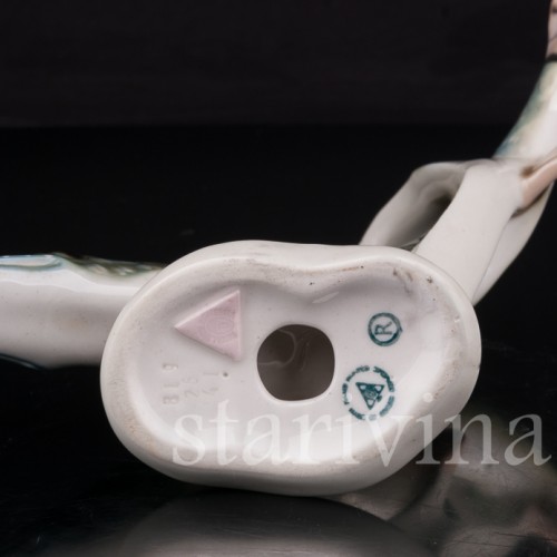 Фарфоровая статуэтка Щука Royal Dux, Чехия, 1990е гг.