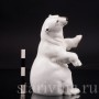 Фарфоровая статуэтка Сидящий белый медведь, Hutschenreuther, Германия, 1970 гг.