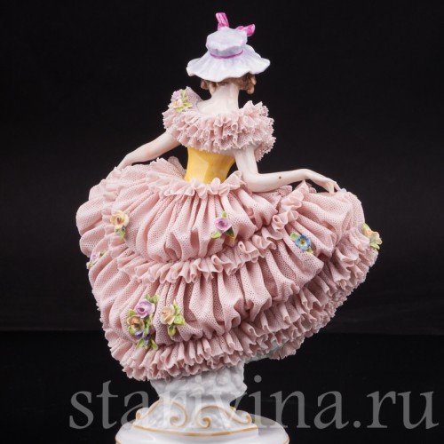 Девушка в шляпке, кружевная, Muller & Co, Германия, 1920-30 гг