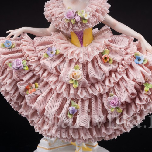 Девушка в шляпке, кружевная, Muller & Co, Германия, 1920-30 гг