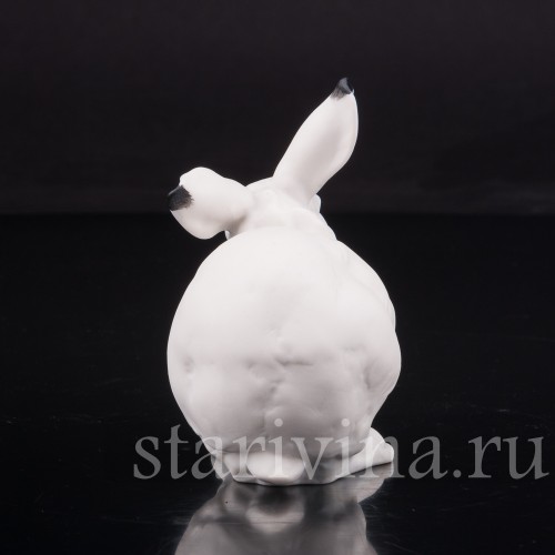 Фарфоровая фигурка Умывающийся кролик, Hutschenreuther, Германия, 1980е гг.
