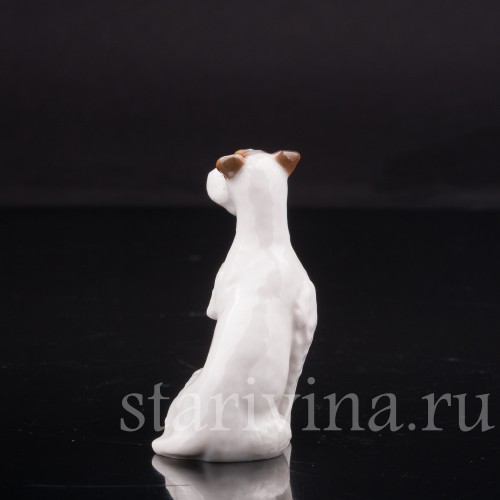 Сидящий фокстерьер, миниатюра, Hutschenreuther, Германия, 1955-68 гг