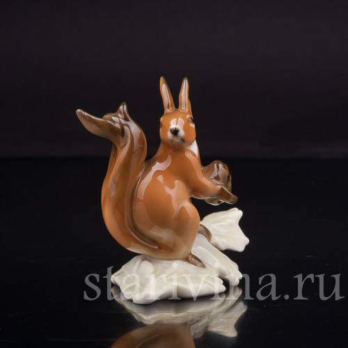Фарфоровая фигурка Белка, миниатюра, Hutschenreuther, Германия, 1970 гг.