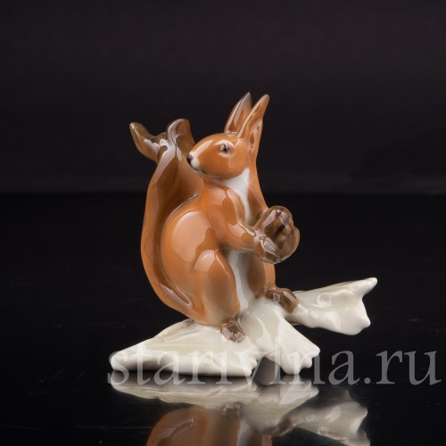 Фарфоровая фигурка Белка, миниатюра, Hutschenreuther, Германия, 1970 гг.