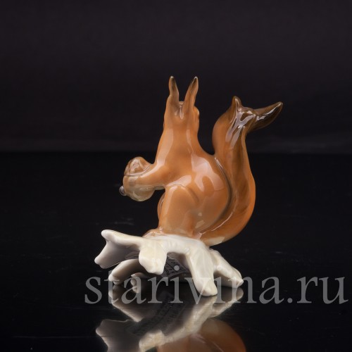 Фарфоровая фигурка Белка, миниатюра, Hutschenreuther, Германия, 1970 гг.