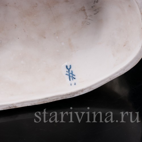 Декоративные фарфоровые часы "Влюбленные", Volkstedt, Германия, кон. 19 в.