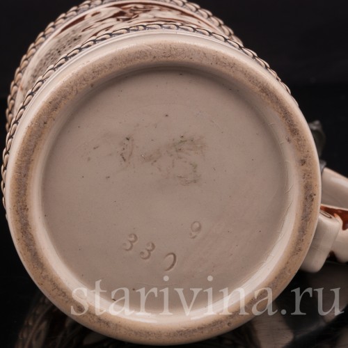 Старинная пивная кружка В чередовании отрада, 1/2 л, Marzi & Remy, Германия, нач. 20 в.