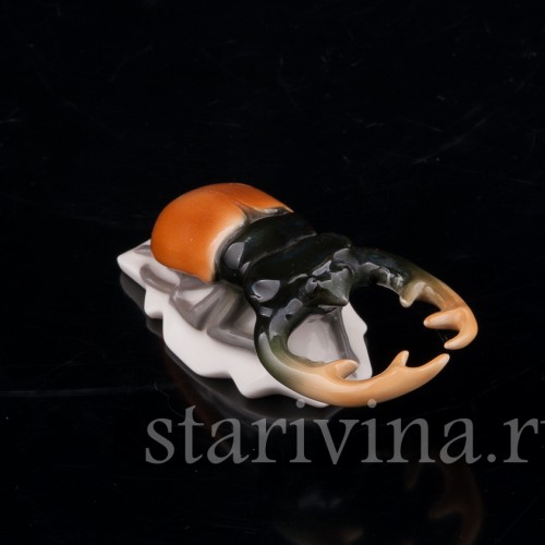 Фигурка из фарфора Жук-олень, Volkstedt, Германия, до 1935 г.