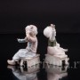 Парные фарфоровые статуэтки Дети с куклами, миниатюры, Karl Ens, Германия, нач. 20 в.