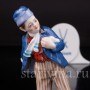 Парные фарфоровые статуэтки Дети, играющие в снежки, Meissen, Германия, нач. 20 в.