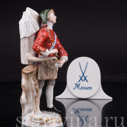 Фарфоровая статуэтка Торговец лимонадом, Cries de Paris, Meissen, Германия, сер. 19 - нач. 20 в.