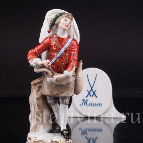 Фарфоровая статуэтка Торговец лимонадом, Cries de Paris, Meissen, Германия, сер. 19 - нач. 20 в.