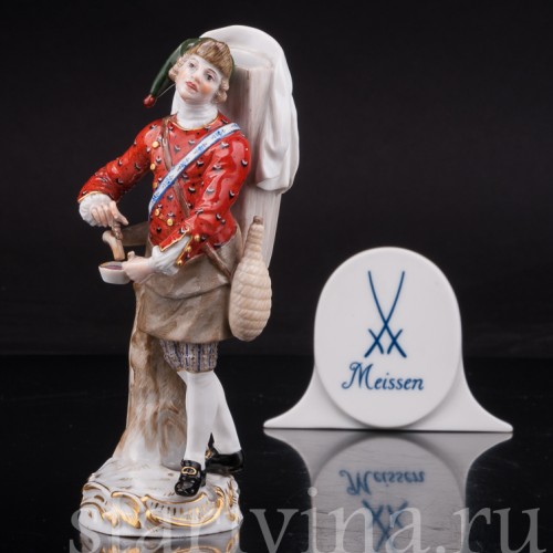 Фарфоровая статуэтка Торговец лимонадом, Cries de Paris, Meissen, Германия, сер. 19 - нач. 20 в.