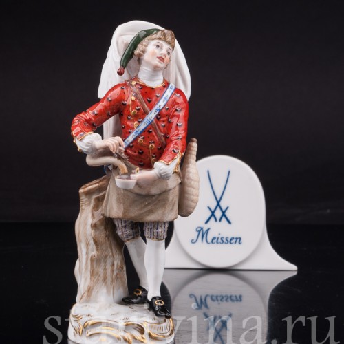 Фарфоровая статуэтка Торговец лимонадом, Cries de Paris, Meissen, Германия, сер. 19 - нач. 20 в.