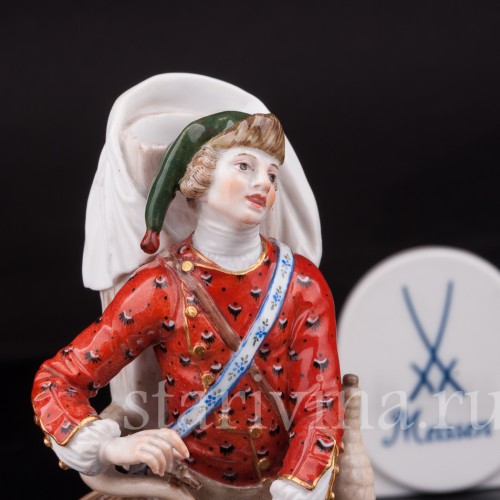 Фарфоровая статуэтка Торговец лимонадом, Cries de Paris, Meissen, Германия, сер. 19 - нач. 20 в.