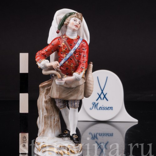 Фарфоровая статуэтка Торговец лимонадом, Cries de Paris, Meissen, Германия, сер. 19 - нач. 20 в.