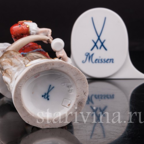 Фарфоровая статуэтка Торговец лимонадом, Cries de Paris, Meissen, Германия, сер. 19 - нач. 20 в.