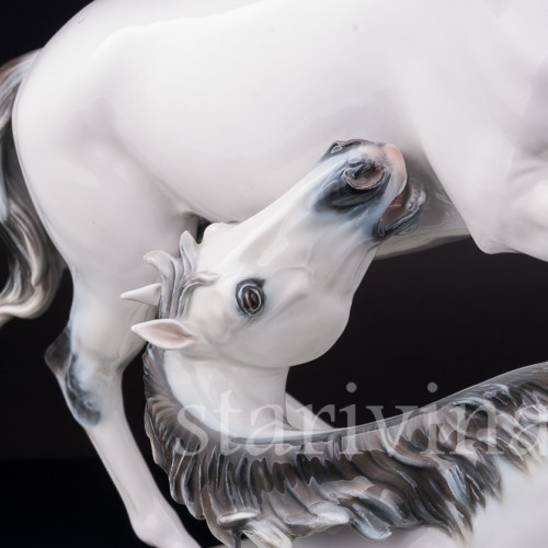 Фарфоровая композиция Играющие жеребцы, Rosenthal, Германия, 1956 год.