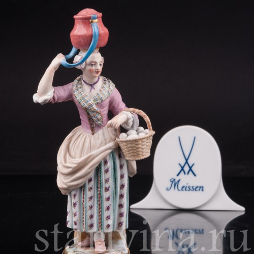 Торговка яйцами, Cries de Paris, Meissen, Германия, сер. 19 - нач. 20 в