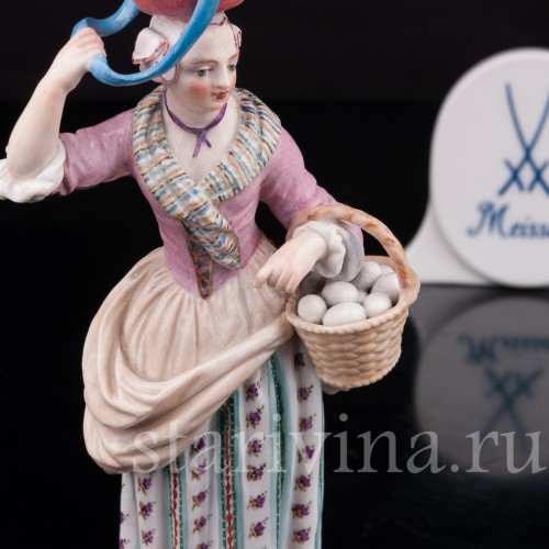 Торговка яйцами, Cries de Paris, Meissen, Германия, сер. 19 - нач. 20 в