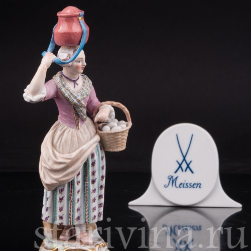 Торговка яйцами, Cries de Paris, Meissen, Германия, сер. 19 - нач. 20 в