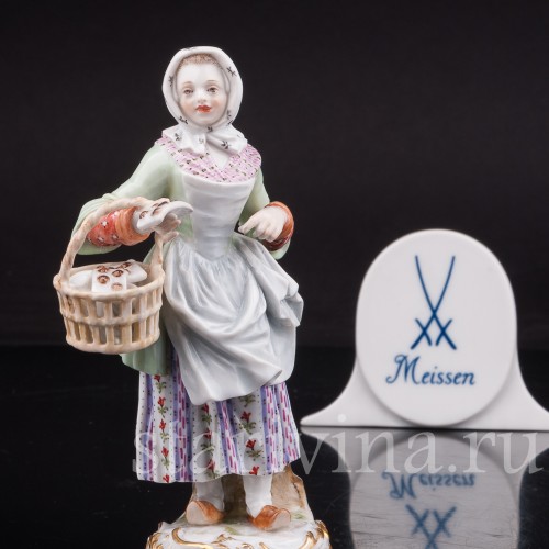 Статуэтка из фарфора Торговка сладостями, Meissen, Германия, сер. 19 - нач. 20 вв.