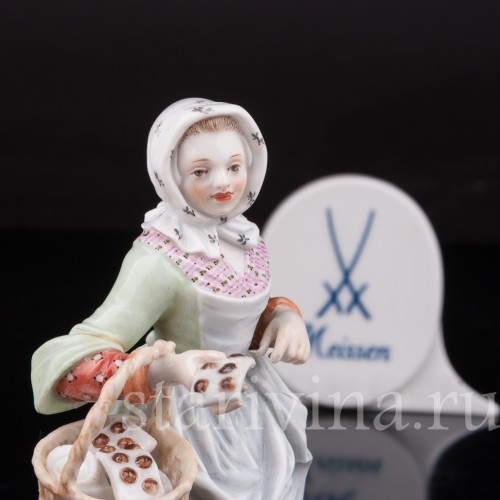 Статуэтка из фарфора Торговка сладостями, Meissen, Германия, сер. 19 - нач. 20 вв.