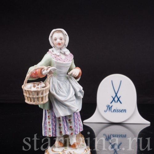 Статуэтка из фарфора Торговка сладостями, Meissen, Германия, сер. 19 - нач. 20 вв.