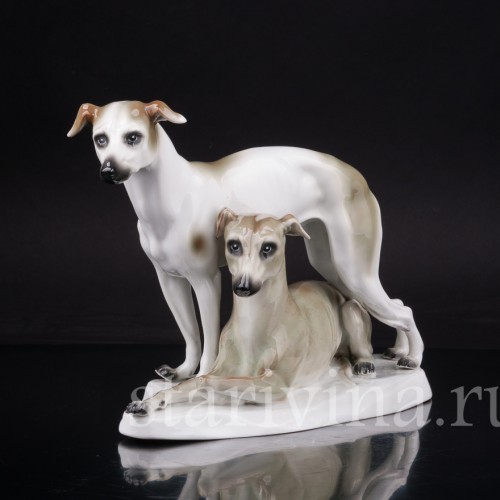 Два уиппета, Sitzendorf, Германия