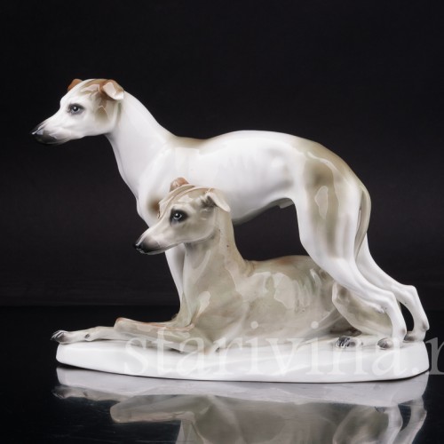 Два уиппета, Sitzendorf, Германия