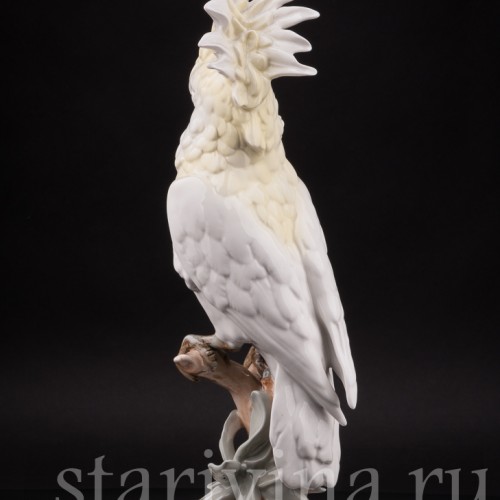 Статуэтка попугая из фарфора Какаду, Royal Dux, Чехия, кон. 20 в.