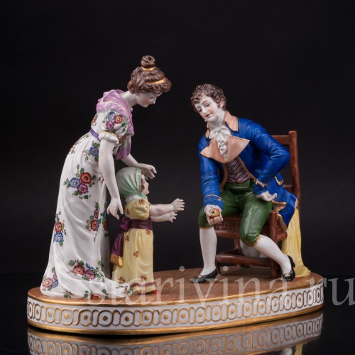 Фарфоровая композиция Первые шаги, Muller & Co, Германия, нач. 20 в.