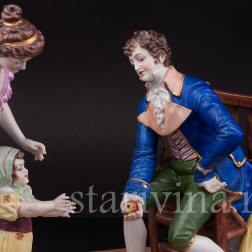 Фарфоровая композиция Первые шаги, Muller & Co, Германия, нач. 20 в.