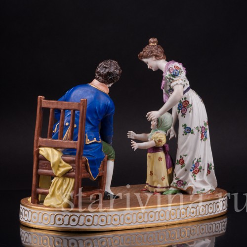 Фарфоровая композиция Первые шаги, Muller & Co, Германия, нач. 20 в.