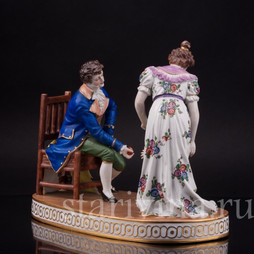 Фарфоровая композиция Первые шаги, Muller & Co, Германия, нач. 20 в.