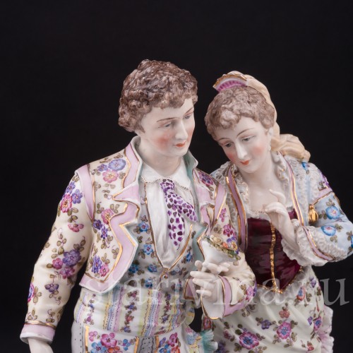 Фарфоровая статуэтка Пара в испанских костюмах, Volkstedt, Германия, кон. 19 в.