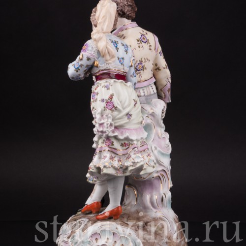 Фарфоровая статуэтка Пара в испанских костюмах, Volkstedt, Германия, кон. 19 в.