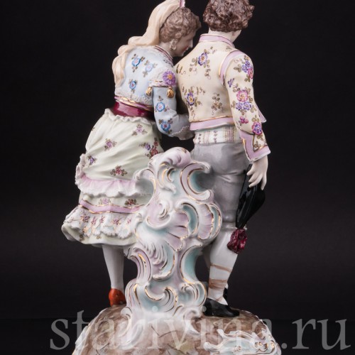 Фарфоровая статуэтка Пара в испанских костюмах, Volkstedt, Германия, кон. 19 в.