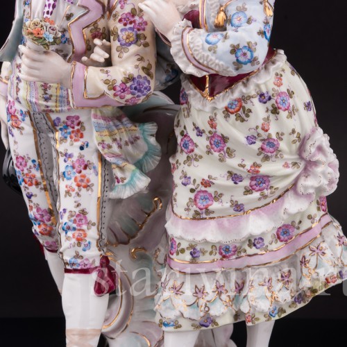 Фарфоровая статуэтка Пара в испанских костюмах, Volkstedt, Германия, кон. 19 в.