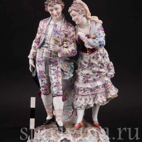 Фарфоровая статуэтка Пара в испанских костюмах, Volkstedt, Германия, кон. 19 в.