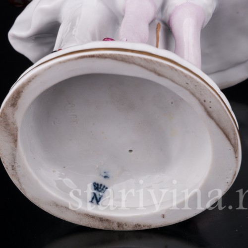 Фарфоровая статуэтка Пьеро и Коломбина, Дрезден, Германия, нач. 20 в.