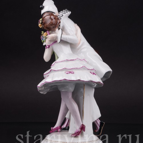 Фарфоровая статуэтка Пьеро и Коломбина, Дрезден, Германия, нач. 20 в.